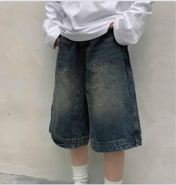 Vintage Baggy Blue Denim Shorts