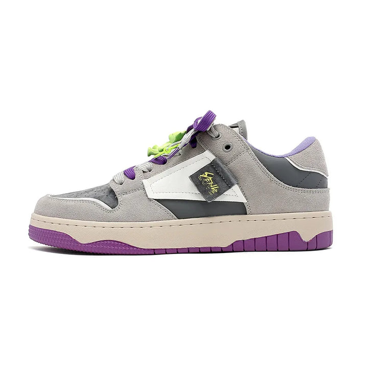 Urban Hip Retro Skate Sneakers  White 35  - VILIVAUN
