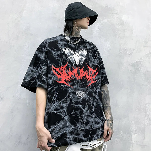 Dark Oversize Hip Hop Cotton T-Shirt