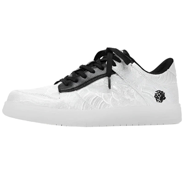 Yagasuri Japanese Art Sneakers  White 36  - VILIVAUN