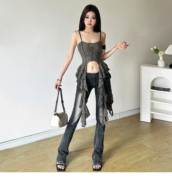 Y2K Slim Halter Top