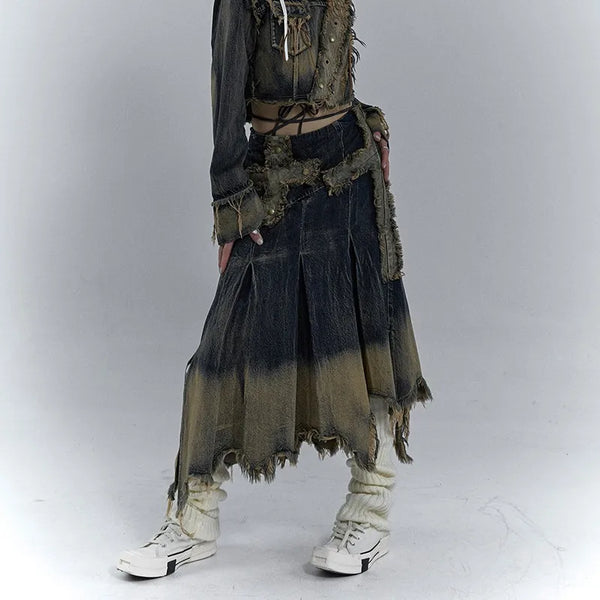 Vintage Grunge Aesthetics Skirt