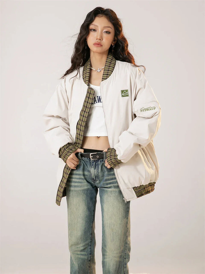 Urban Chic Bomber Varsity Jacket     - VILIVAUN