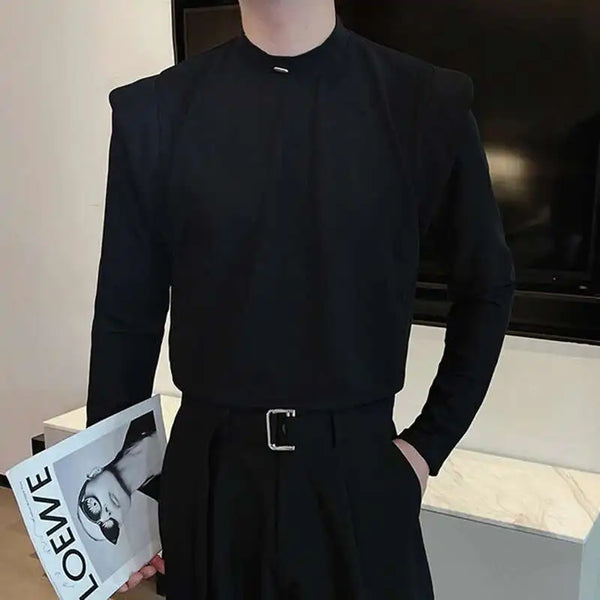 Slim Fit Ice Silk Pullover Top