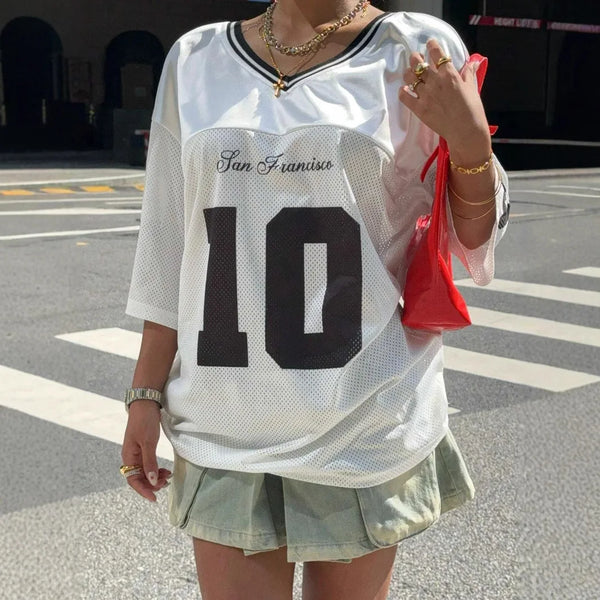Y2K Spice Girl Letter Printing Casual T-Shirt