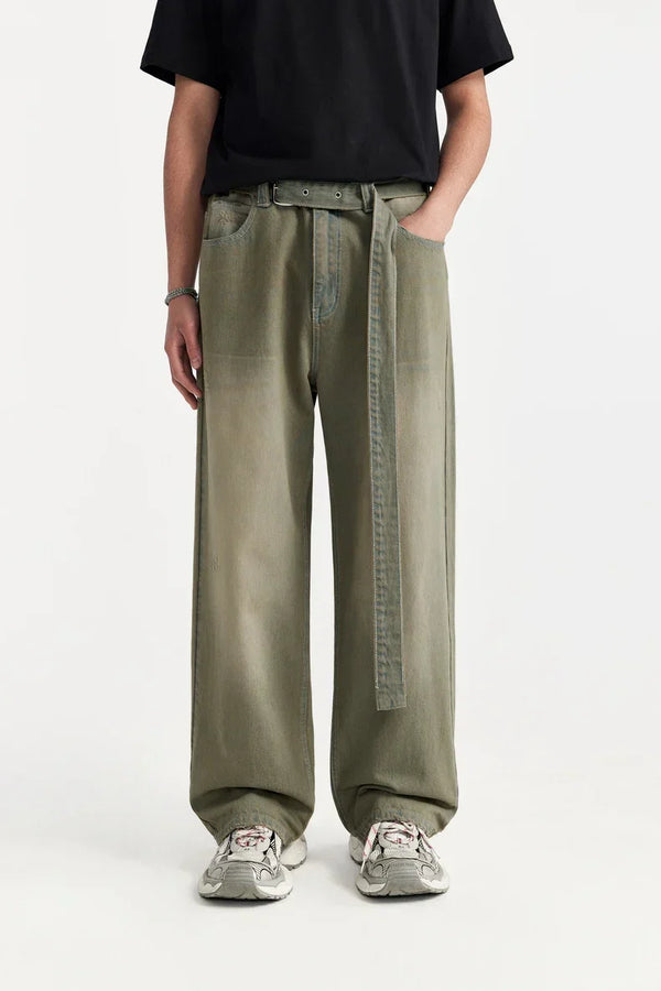 Y2K Retro Loose Washed Jeans