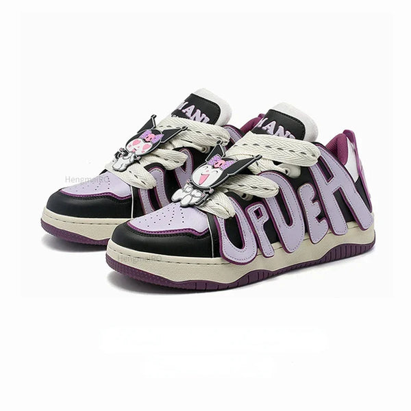 Y2K Punk Skating Letters Sneakers