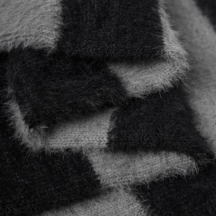 Wide Striped Jacquard Fit Sweater - VILIVAUN