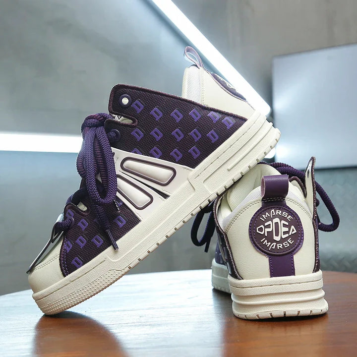 Y2K Purple Pulse Sneakers     - VILIVAUN
