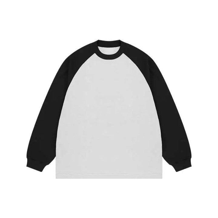 Casual Long Sleeve Oversized T-Shirt  White M  - VILIVAUN