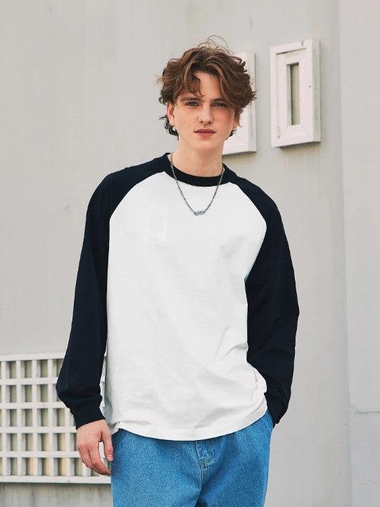 Casual Long Sleeve Oversized T-Shirt     - VILIVAUN