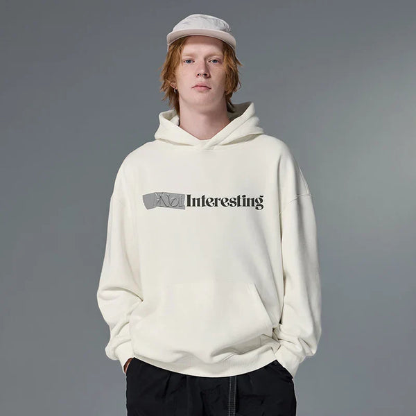 Interesting Letter Print Vintage Hoodie