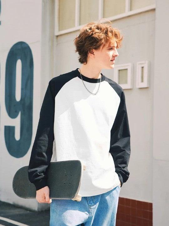 Casual Long Sleeve Oversized T-Shirt     - VILIVAUN