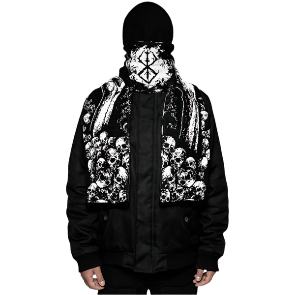 Y2K Black Tassel Party Scarf