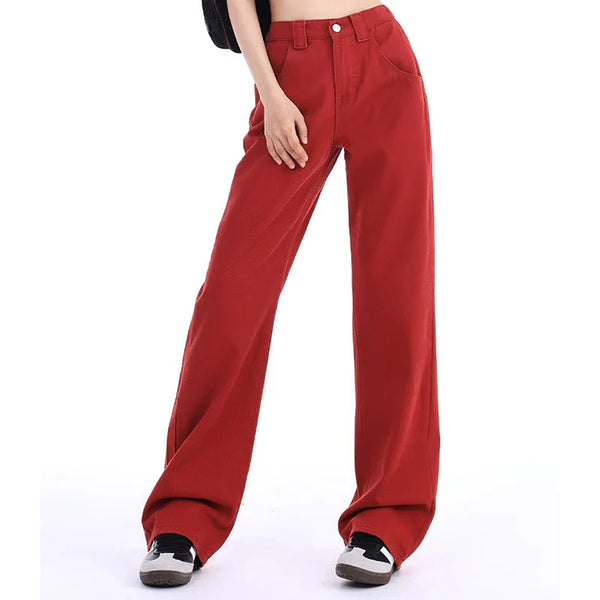 High Waist Wide Leg Women's Jeans