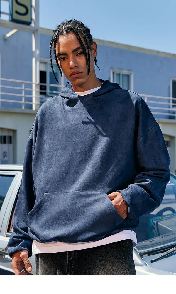 Streetwear Baggy Blue Hoodie