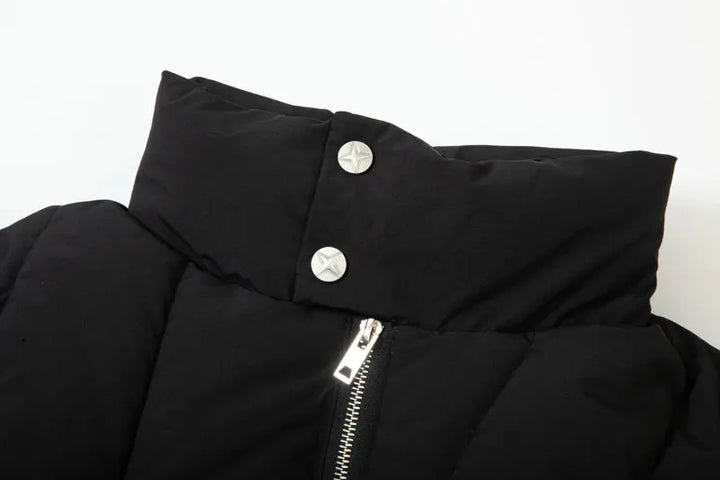 Y2k Padded Heavy Solid Winter Jacket - VILIVAUN