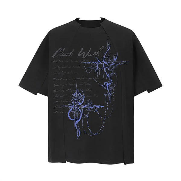 Y2K Totem Print Short Sleeve T-Shirt