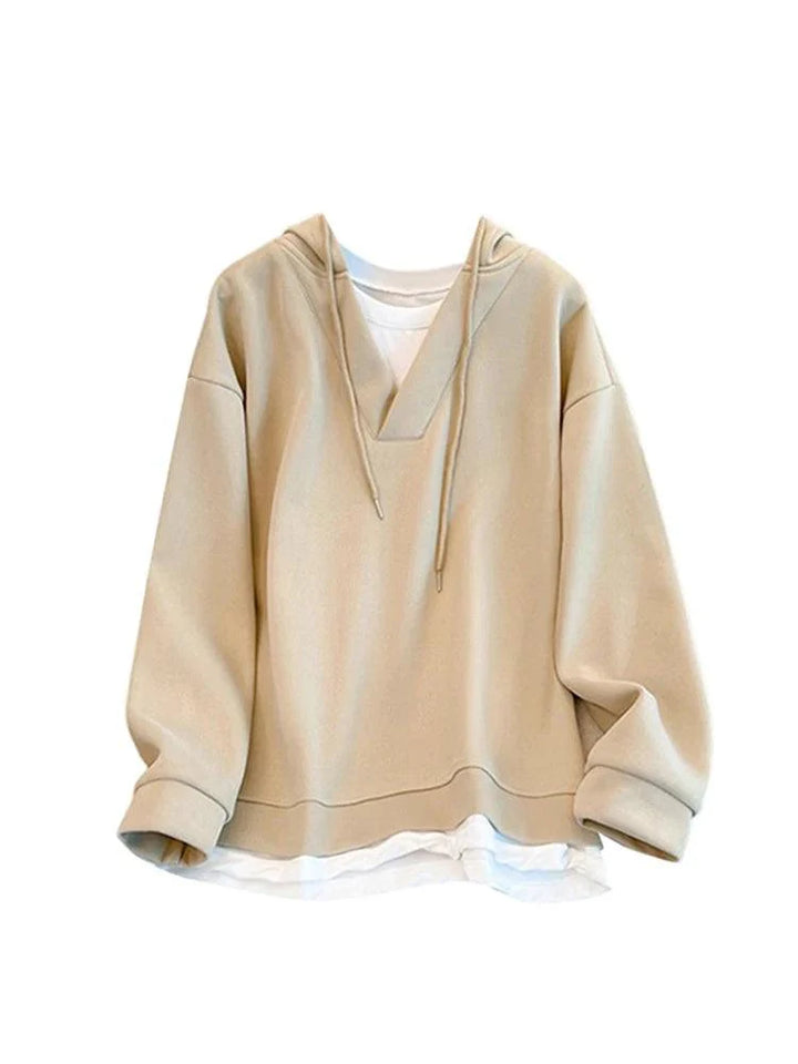 Y2K Women's Patchwork Hoodie     - VILIVAUN
