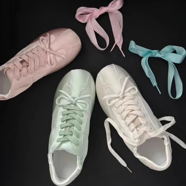 Ballet core Aesthetic Bow Sneakers