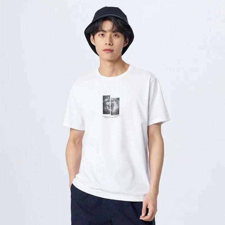 Galaxy Printed Oversized T-Shirt  White XS  - VILIVAUN