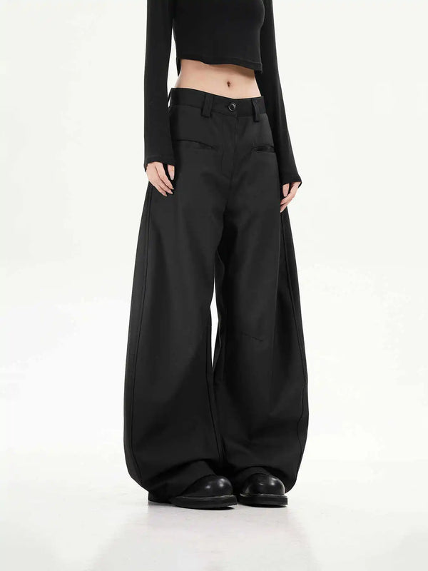 Vintage Black Goth Wide Leg Pants