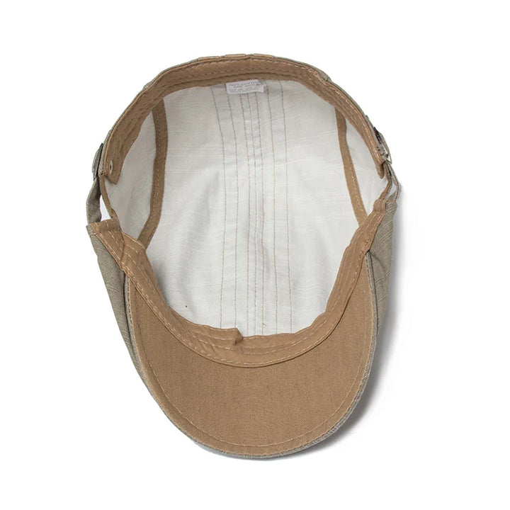 Retro Stitch Embroidered Beret     - VILIVAUN
