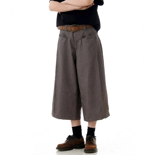 High Waist Loose Wide Leg Shorts