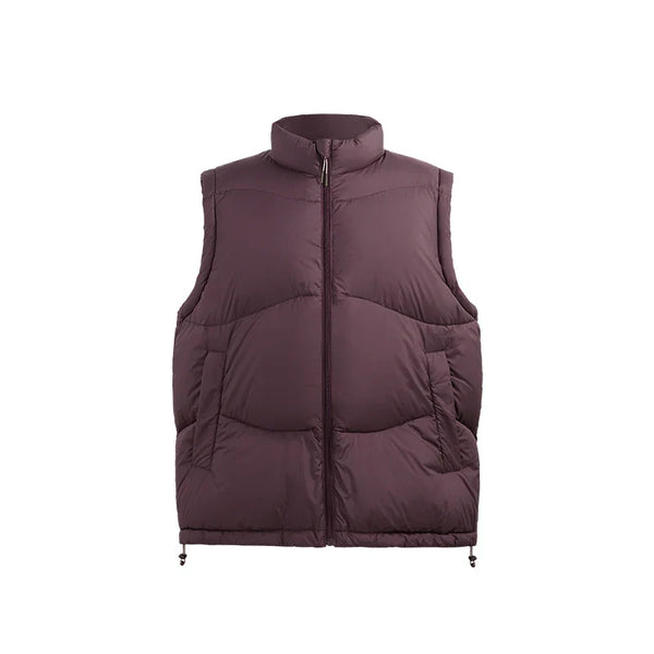 Solid Lightweight Buffed Vest Wine red M - VILIVAUN
