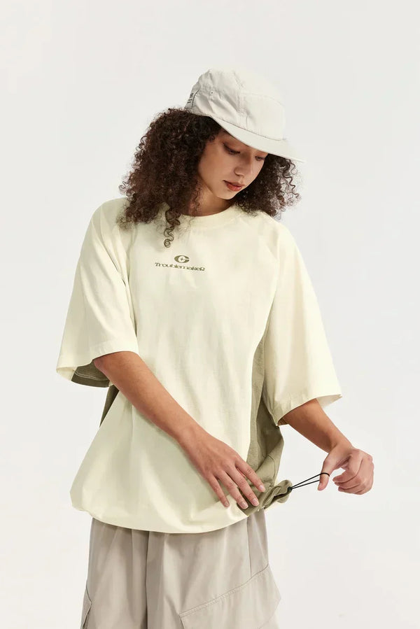 Oversized Patchwork Skater Girl T-Shirt