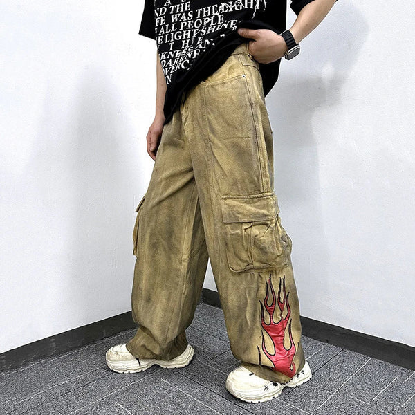 American Style Tie Dye Cargo Pants