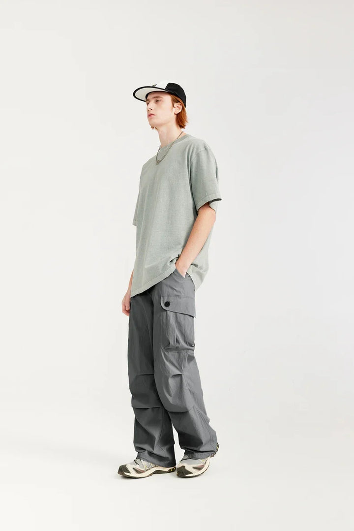 Trendy Loose Fit Cargo Pants     - VILIVAUN