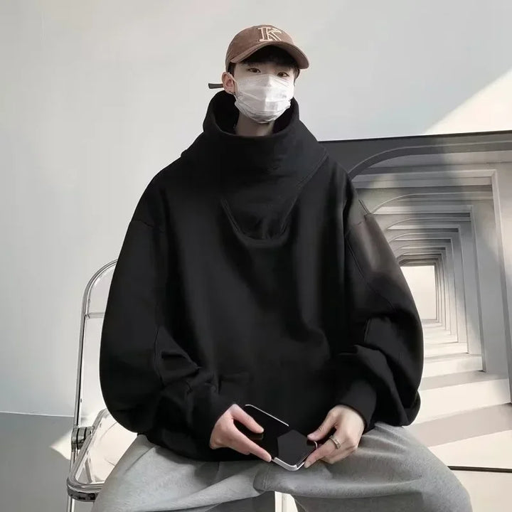 Y2k Heavy Fleece Long Turtle Neck Jacket - VILIVAUN