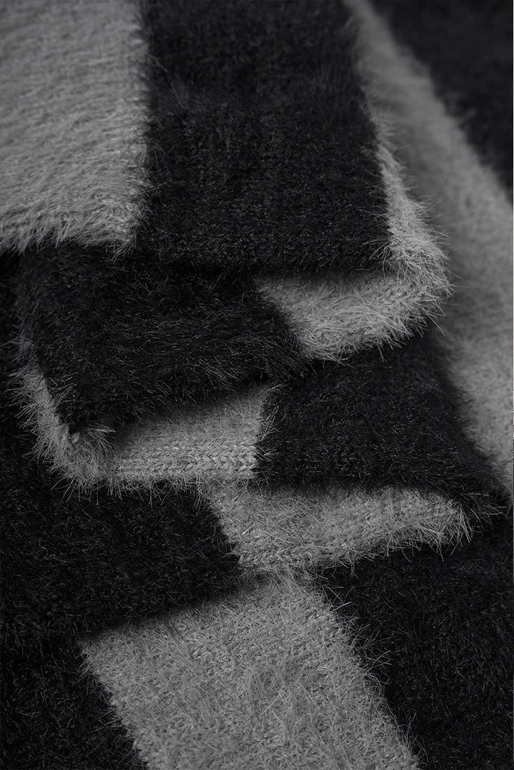 Wide Striped Jacquard Fit Sweater - VILIVAUN