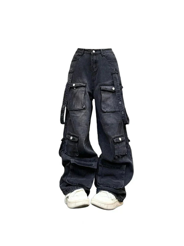 Vintage Oversize Cargo Jeans High Jeans