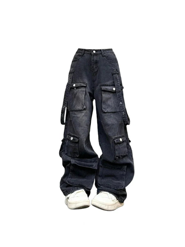 Y2k Oversize High Waisted Cargo Jeans