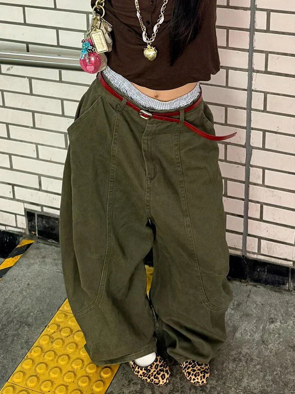 Retro Baggy High Waist Wide Jeans