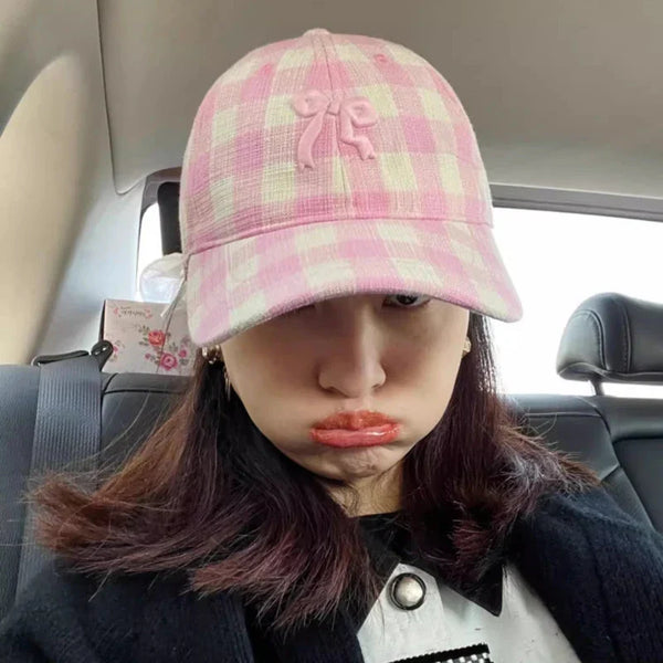 Coquette Picnic Gingham Cap