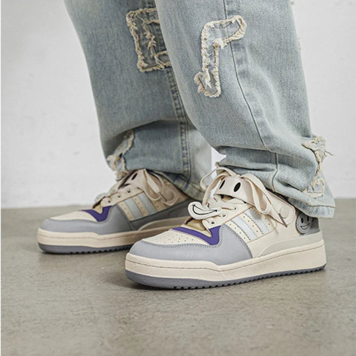 Smiley Strap Kicks Sneakers     - VILIVAUN