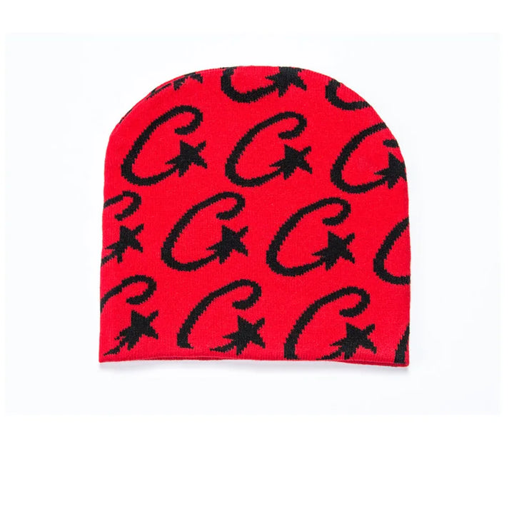 Urban Vibe Knit Beanie  Red   - VILIVAUN