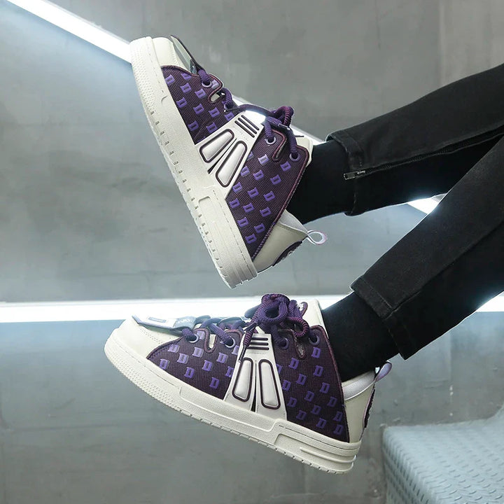 Y2K Purple Pulse Sneakers     - VILIVAUN