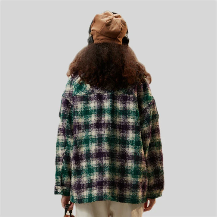 Colourful Vintage Oversize Jacket jacket    - VILIVAUN