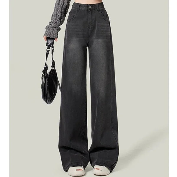 Vintage Women's High Waist Wide Leg Jeans