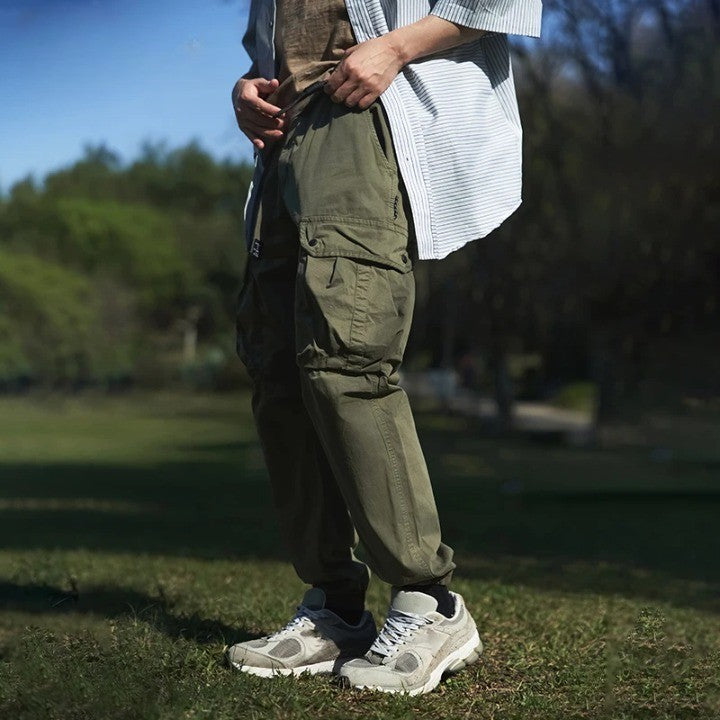 Casual Large Pockets Cargo Pant     - VILIVAUN