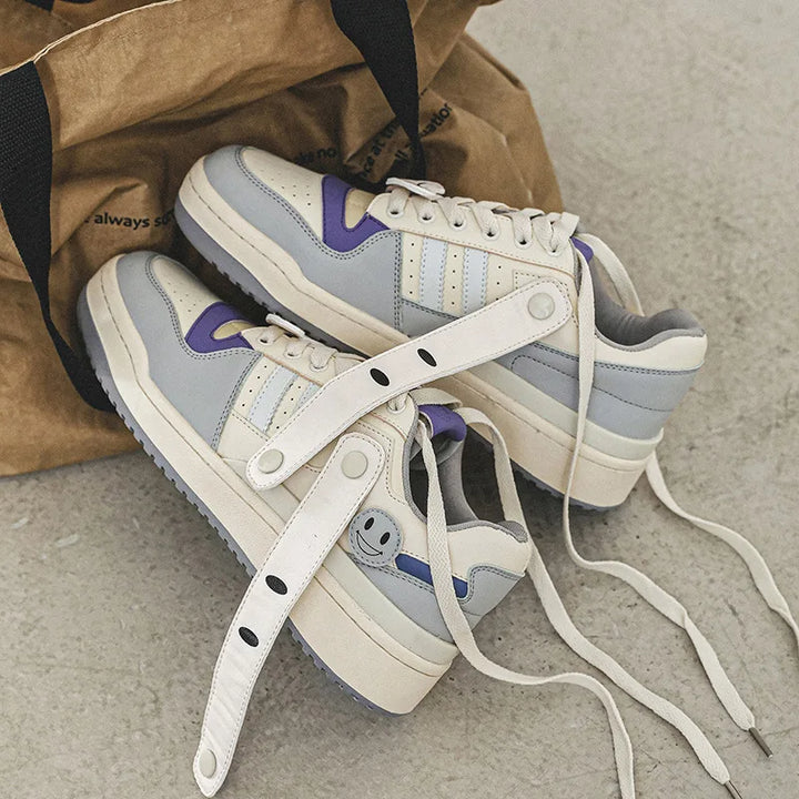 Smiley Strap Kicks Sneakers     - VILIVAUN