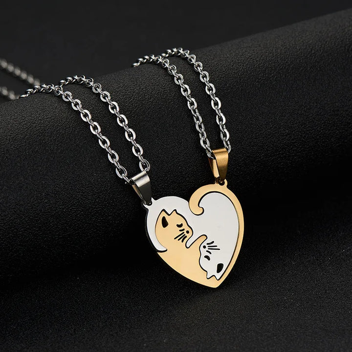 Cat Necklace For Couples  Style-5   - VILIVAUN