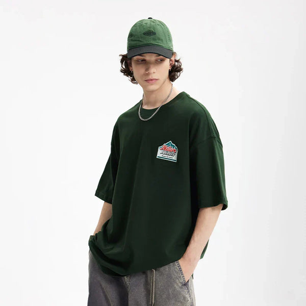 Nature Print Mountain T-Shirt