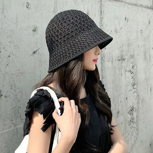 Women's Hollow Out Summer Bucket Hat