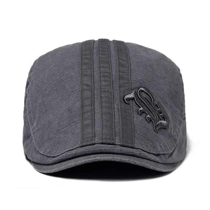 Retro Stitch Embroidered Beret     - VILIVAUN