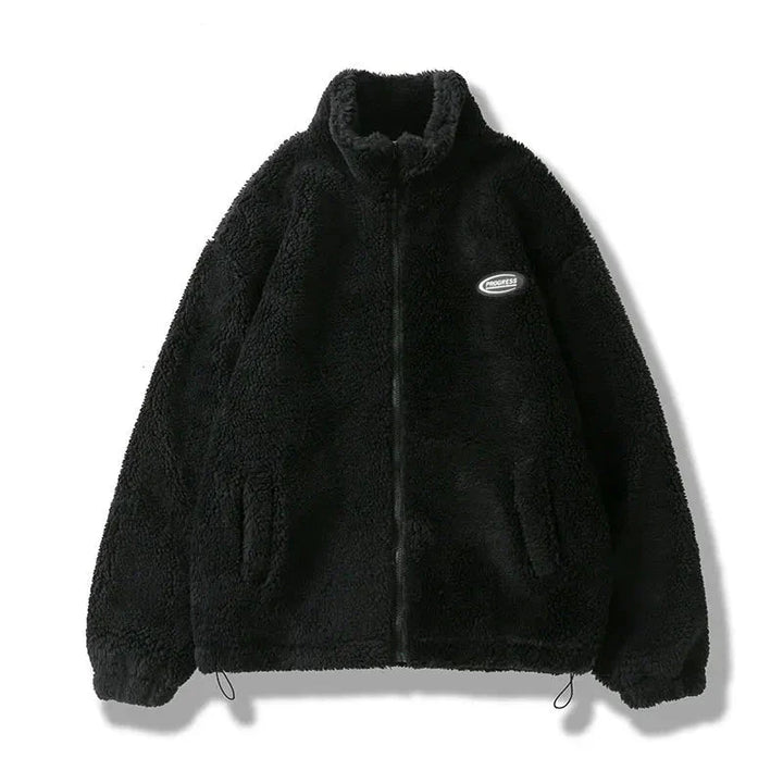 Harajuku Fleece Fluffy Jacket     - VILIVAUN